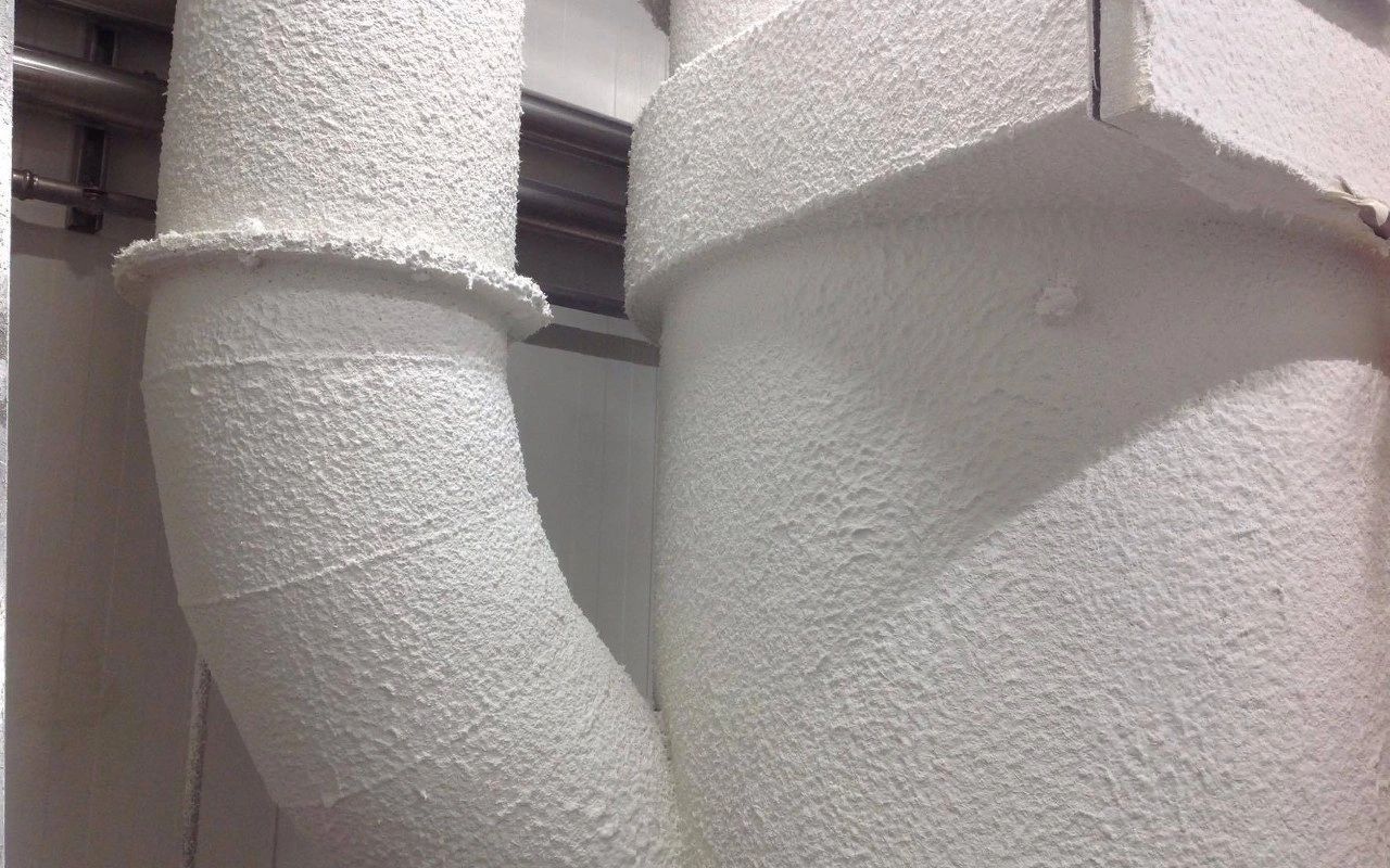 Industrial equipment installation with complete HPC coating coverage for maximum protection and performance