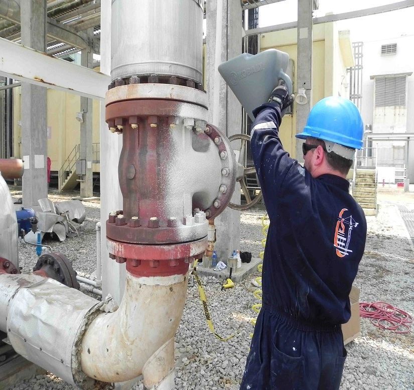 High Performance Coating HPC application on industrial equipment for superior protection and thermal management